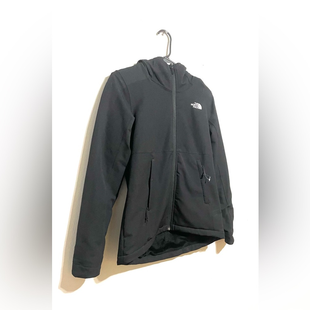 The North Face Windwall Womens Fleece Jacket Full Zip Black‎ Size Small EUC - Picture 3 of 7